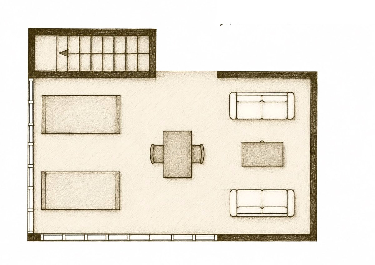 Lōkahi cabana floor plan, ground floor