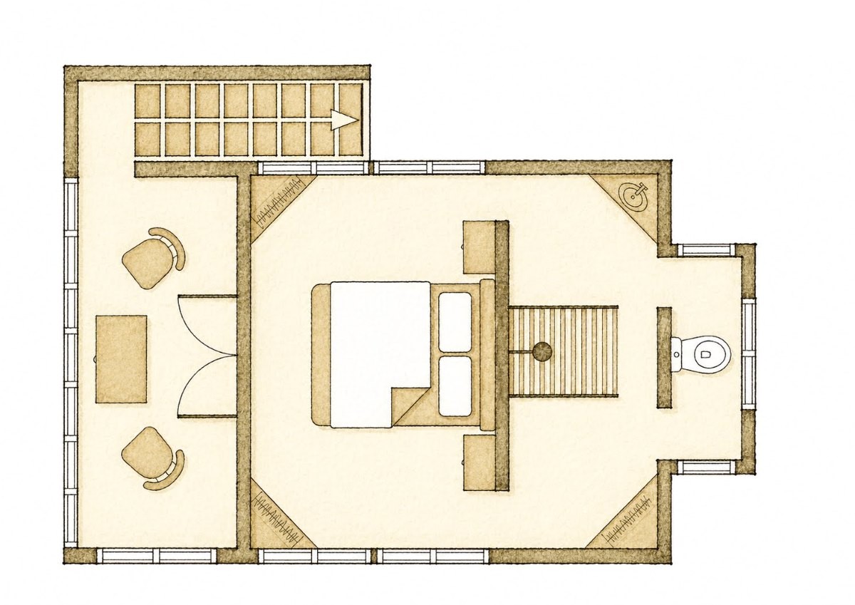 Makai cabana floor plan, first floor